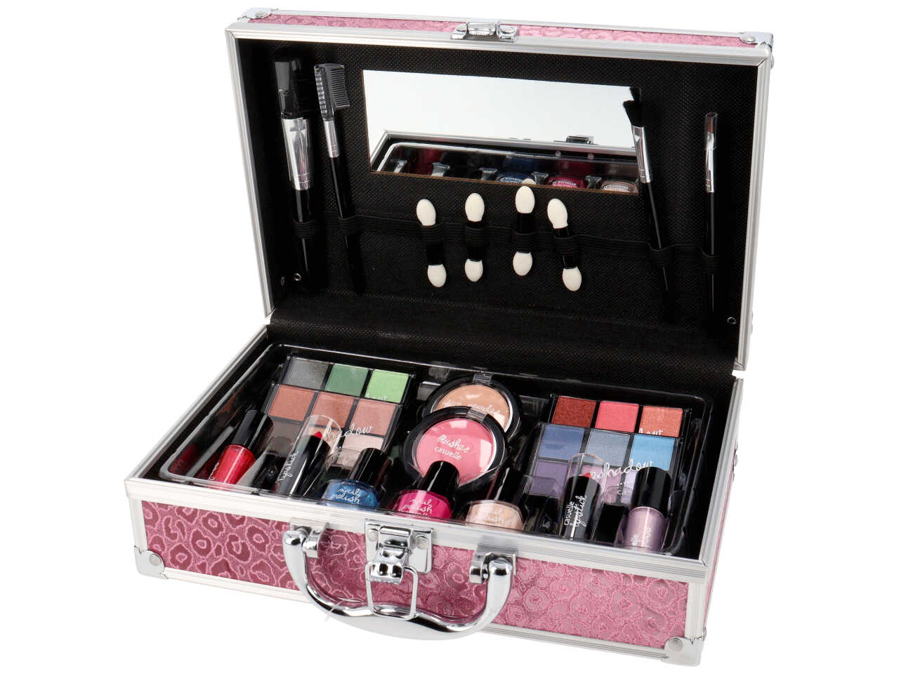 COSMETIC BEAUTY CASE PINK LEOPARD