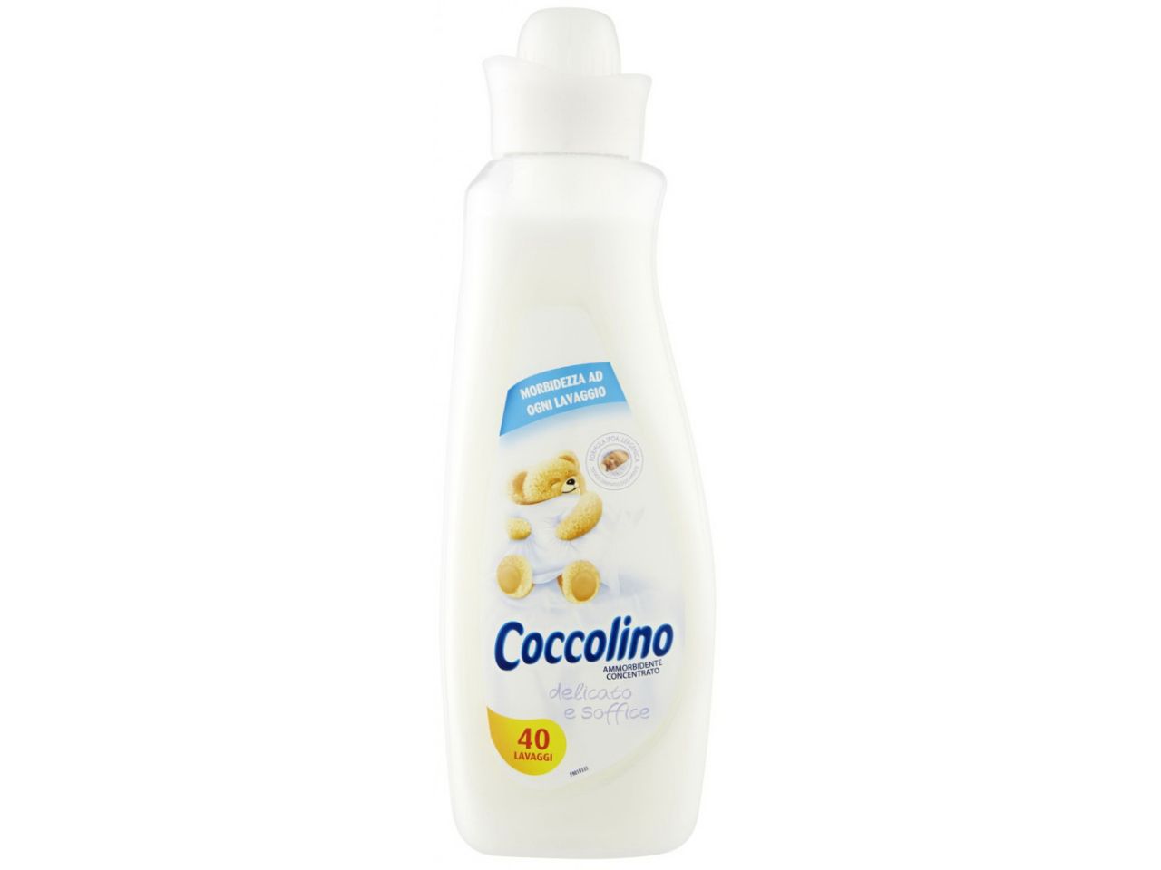 Coccolino ammorbidente concentrato 1lt 40 lavaggi delicato e soffice