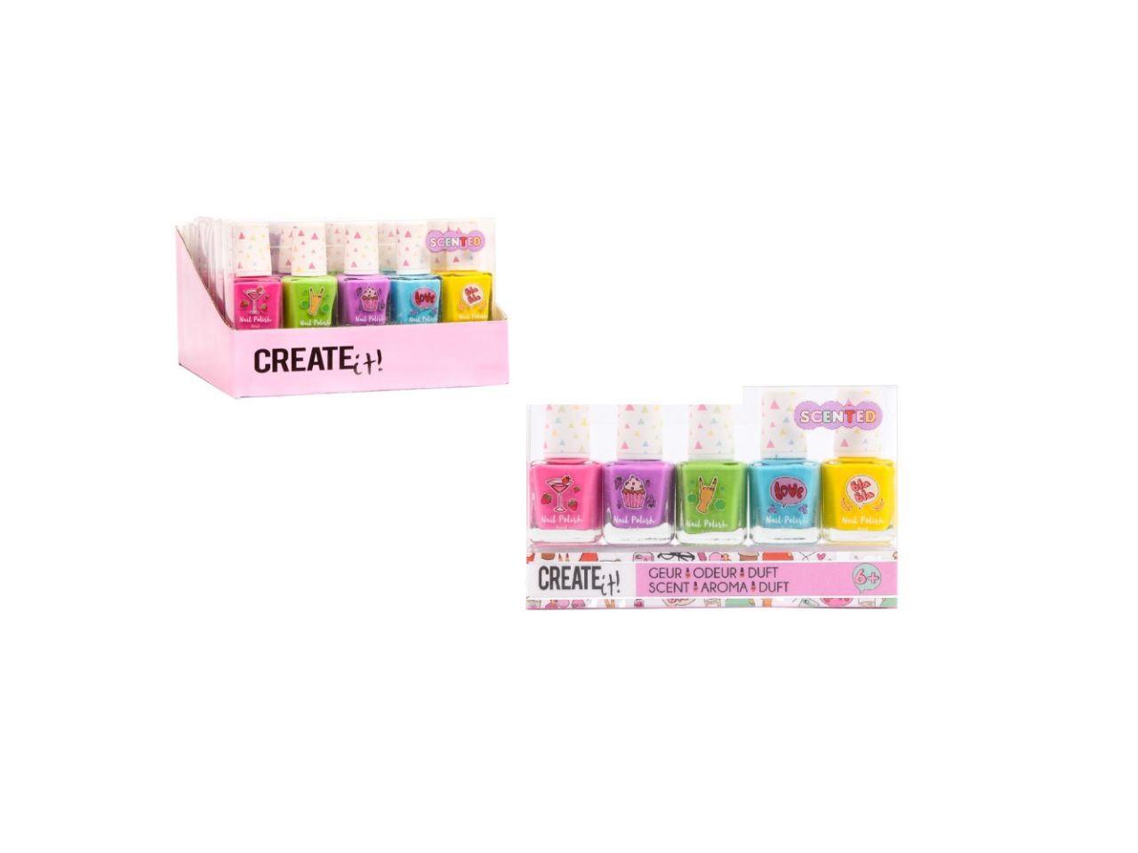 create it!set di 5 smalti profumati