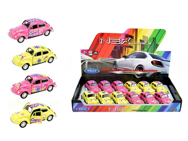 die cast volkswagen beetle 4 col ass.