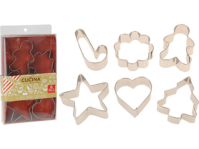 Forme biscotti natale 6pezzi forme assortite