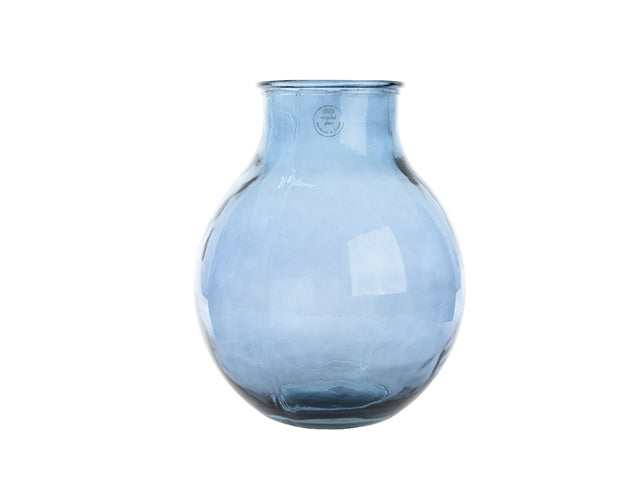 L.vetro azzurra vaso 29x38cm 649736