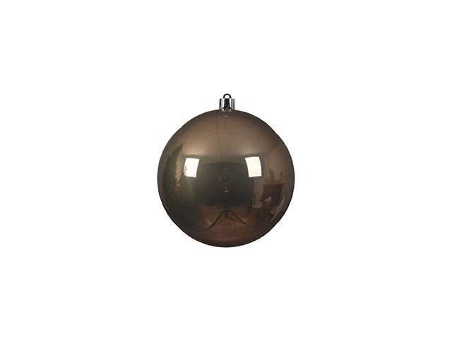 palline natalizie marrone diametro 14cm