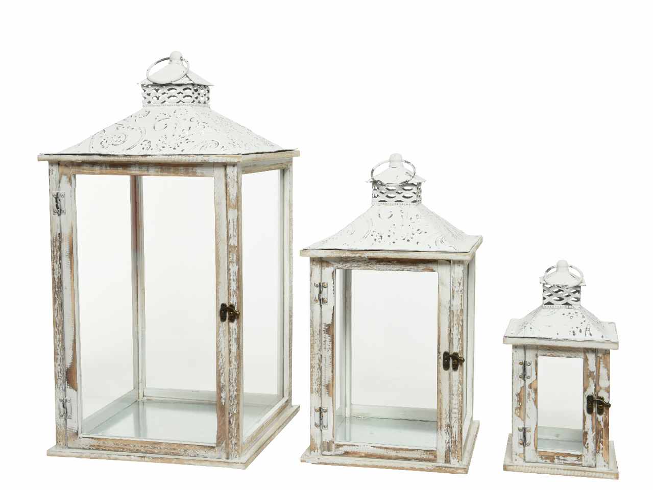 Lanterna in legno vintage 32x32x 566365
