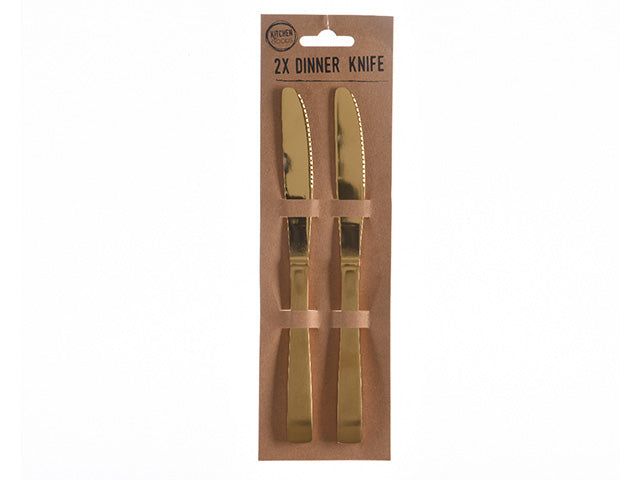 Coltello 0.4x1.8x21cm oro2 pezzi825026