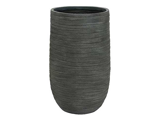 Vaso in argilla antracite 49x80cm