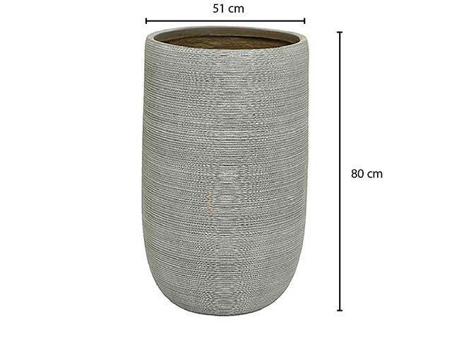 Vaso in argilla taupe 51x80