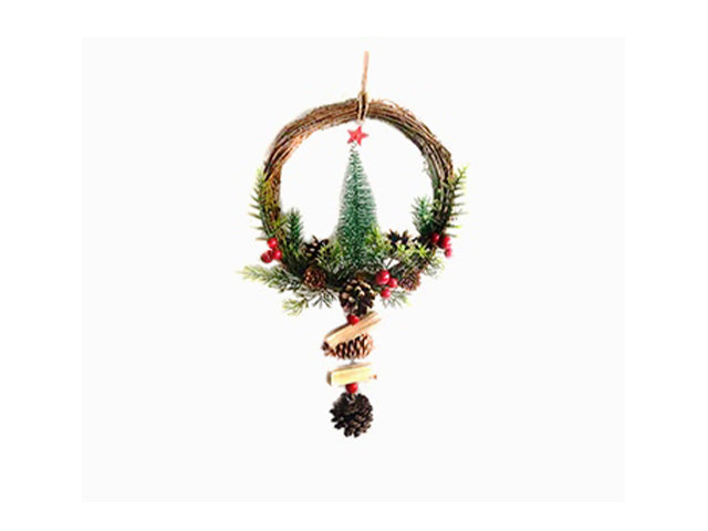 dietroporta 55cm con alberi/pigne 356536