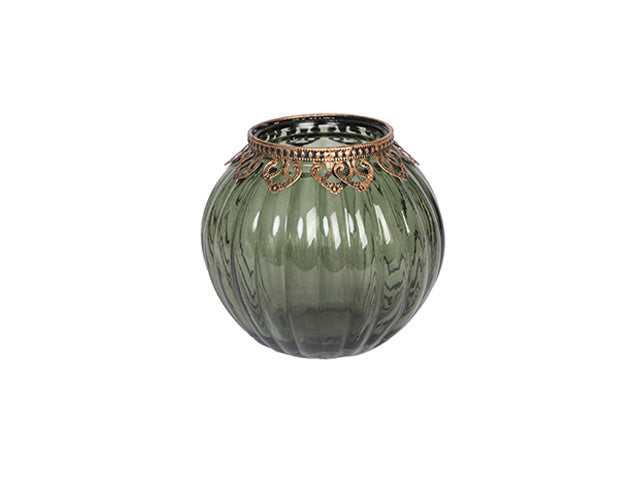 porta tea-light 15cm verde 405036