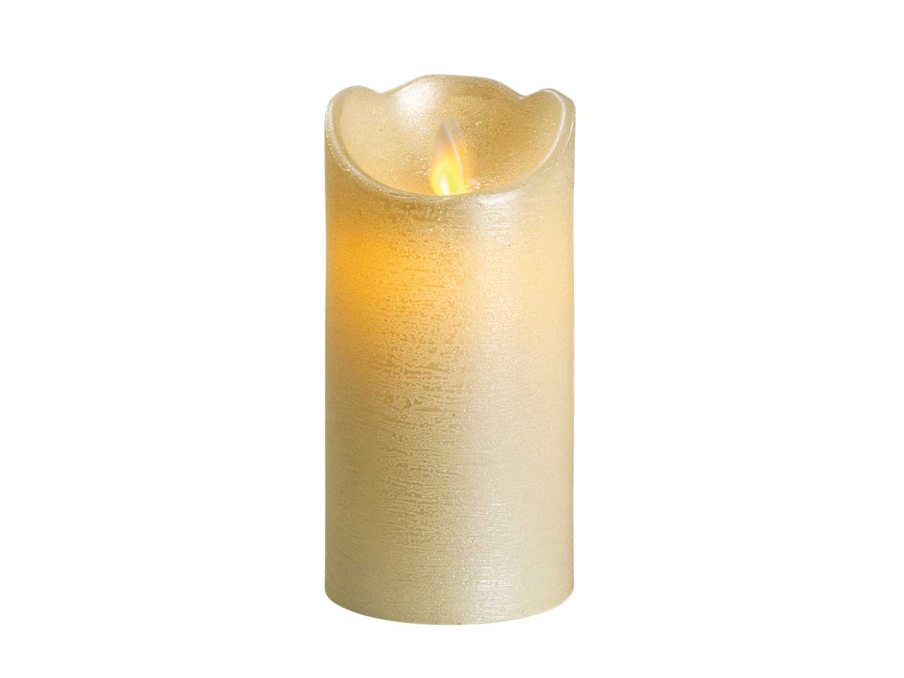 Candela led 7,5xh.15cm oro b.caldo 480641