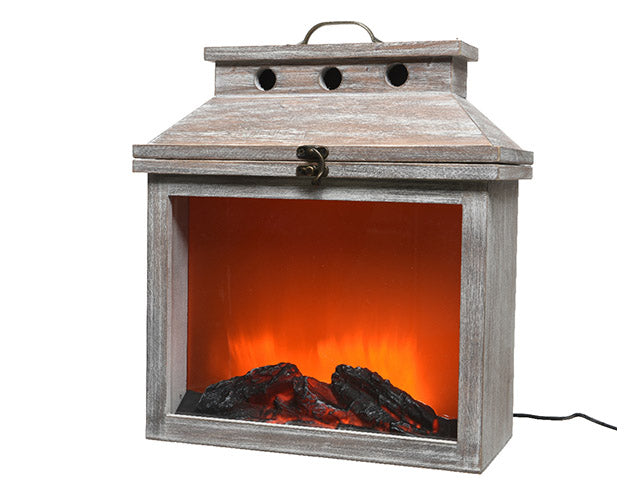 camino legno con led 16x32x35cm-3l 482547