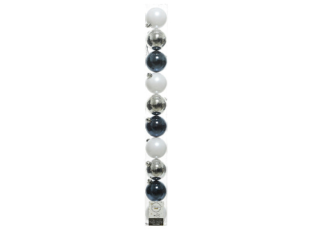 palline natalizie assortiti diametro 6cm - 10 pezzi