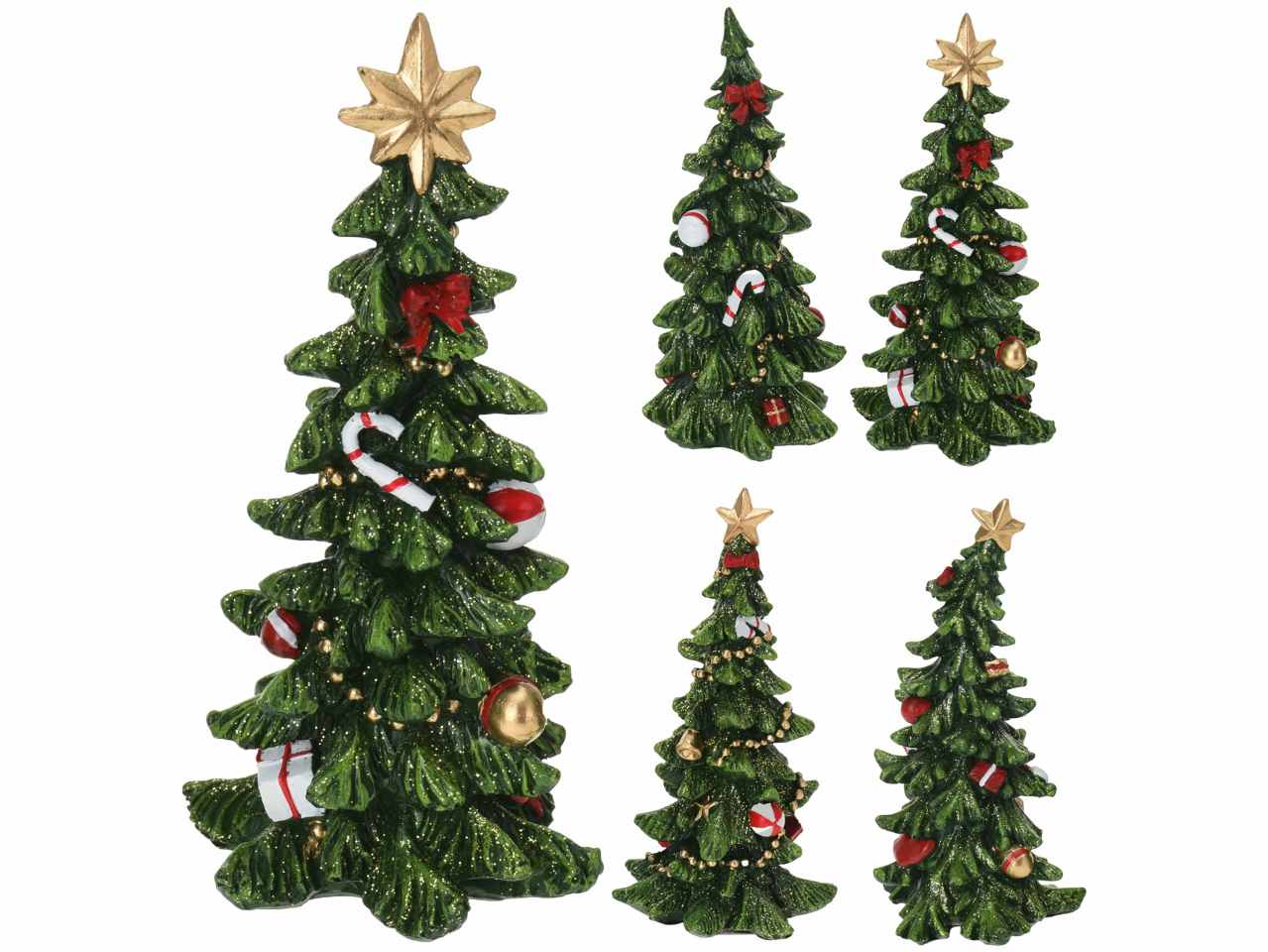 Albero natale in resina 15cm