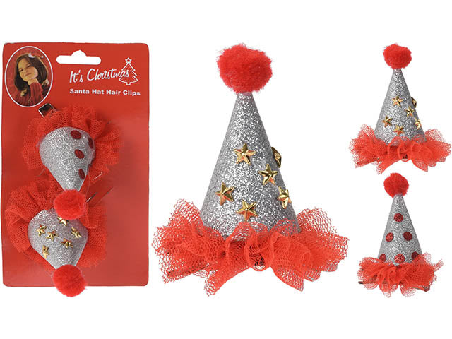 cappello xmas c/clip 9cm caa707810