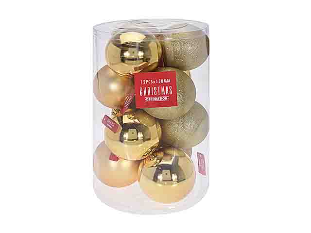 palline natalizie oro diametro 15cm