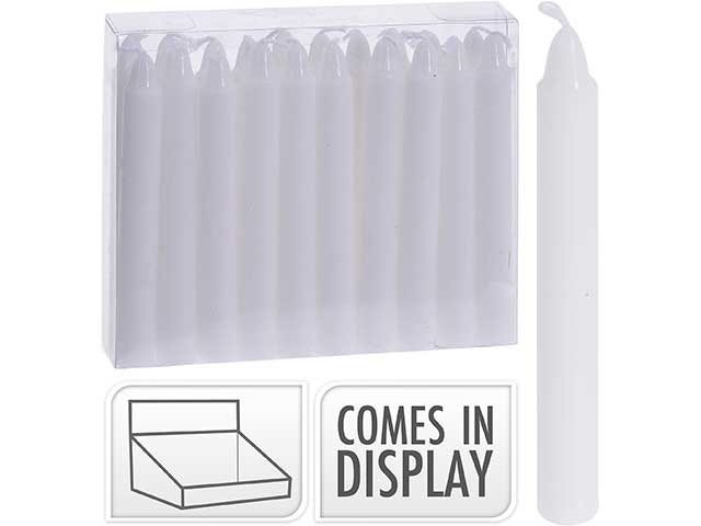 Candele 10cm bianco 20 pezzi s37300500