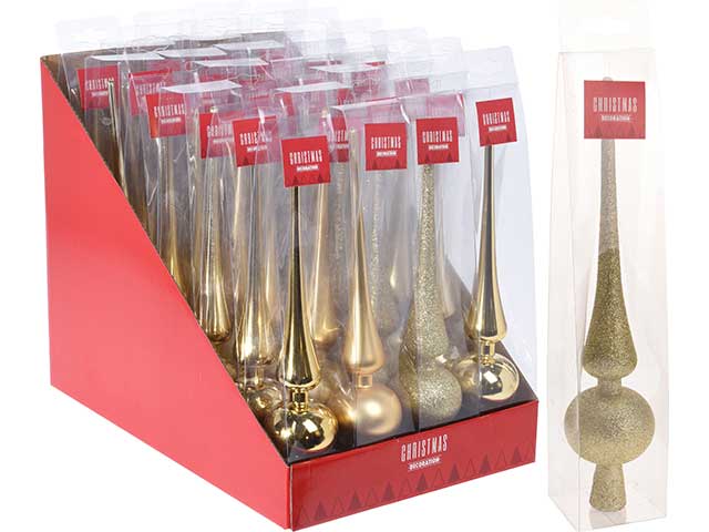 puntale per albero oro 29cm