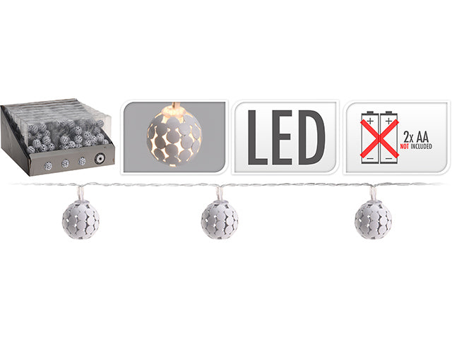 Catena 10 sfere 25mm led ax53020