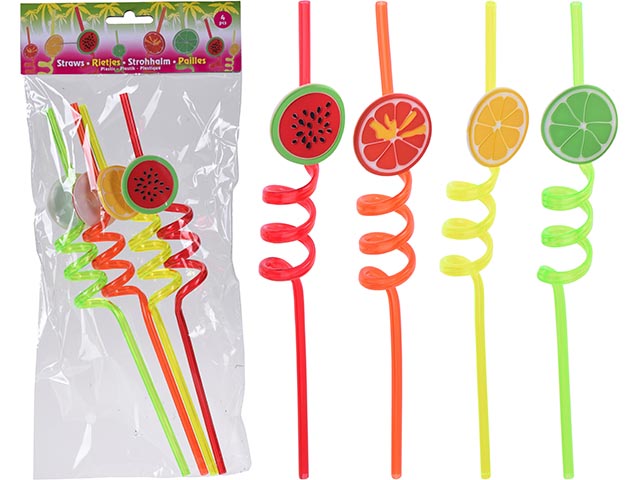 Cannucce pet frutta 27cm 4 pezzi 836204330