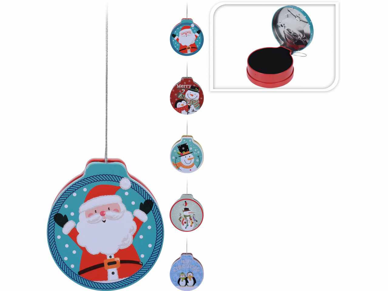 Barattolo sfera natale 12cm