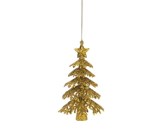 pendente natalizio albero oro oro 16cm