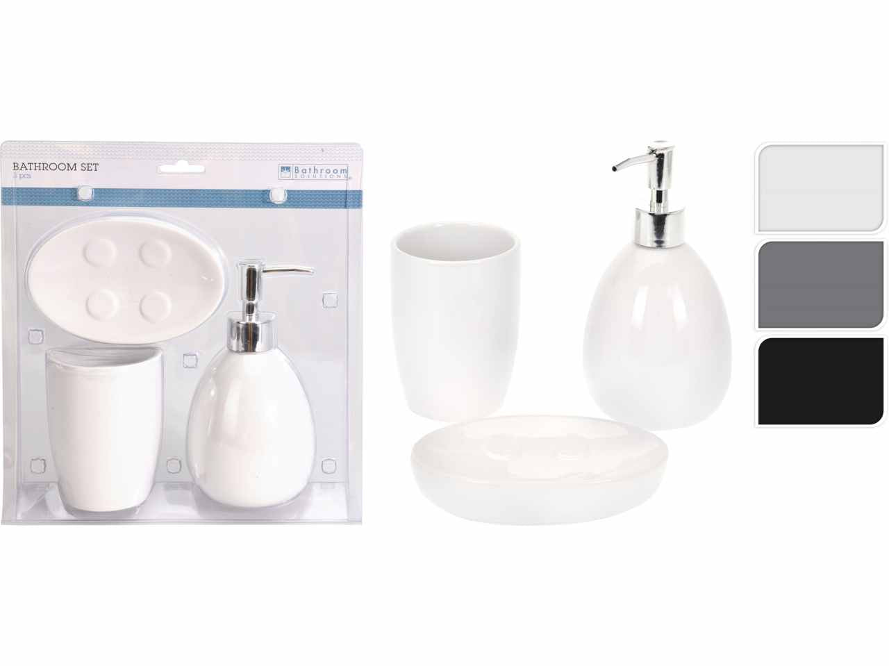 Set bagno ceramica 3 pezzi 795600090