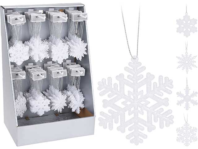 pendente natalizio neve 8cm
