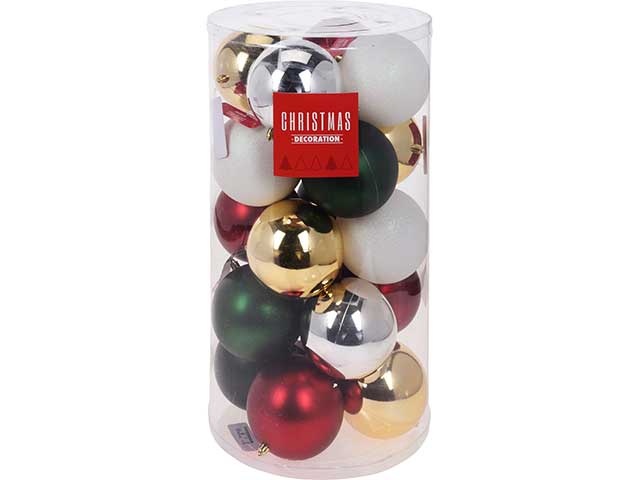 palline natalizie assortiti diametro 12cm