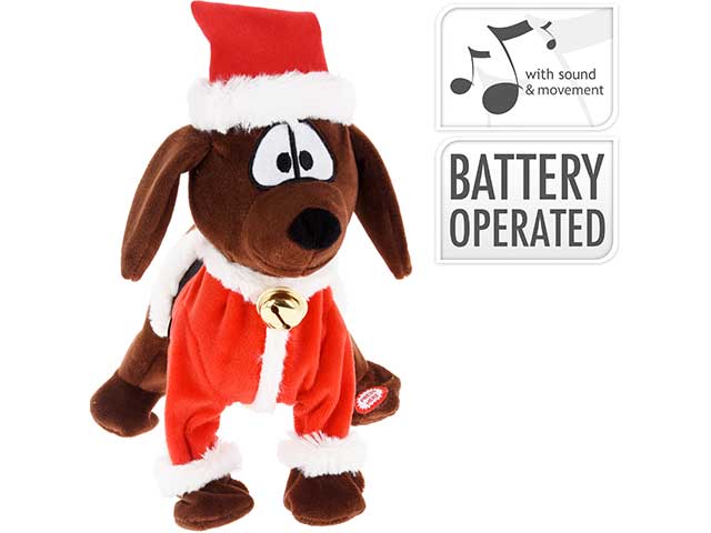 peluche cane 26x30cm anr001180