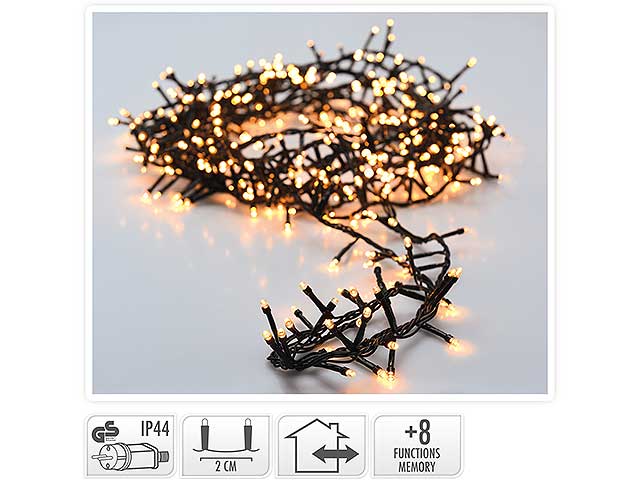 Catena luci 1800led bianco caldo uso esterno ax8510670
