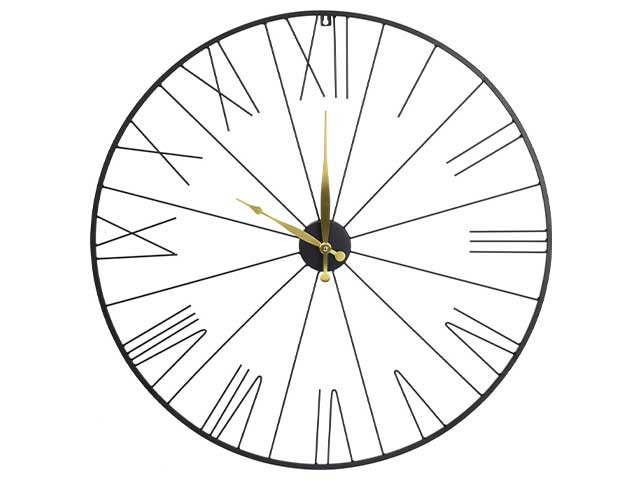 Orologio da parete in metallo 30,5x3x30,5cm re176031