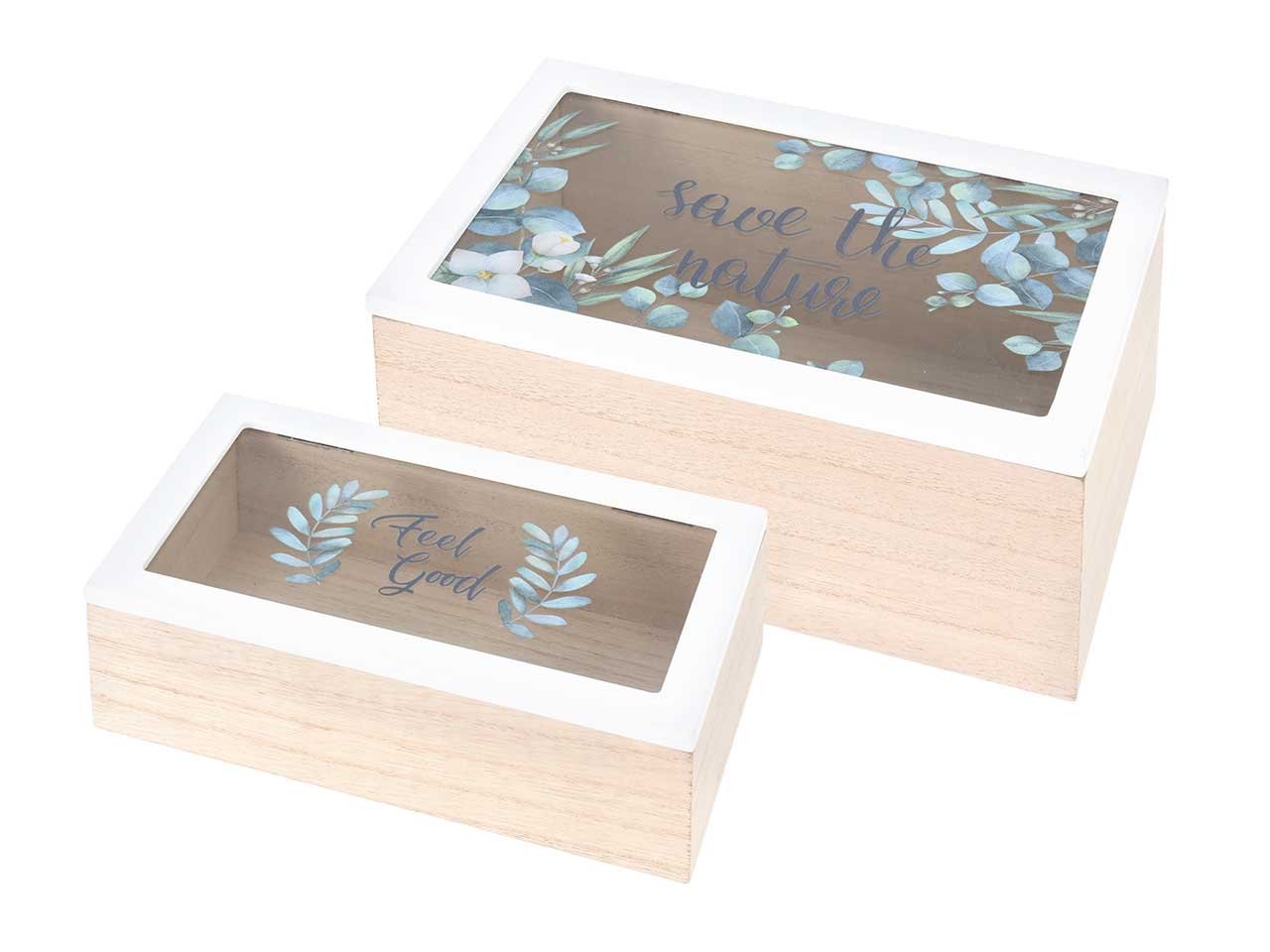 Box mdf/vetro fiori 17/19cm nbe000530