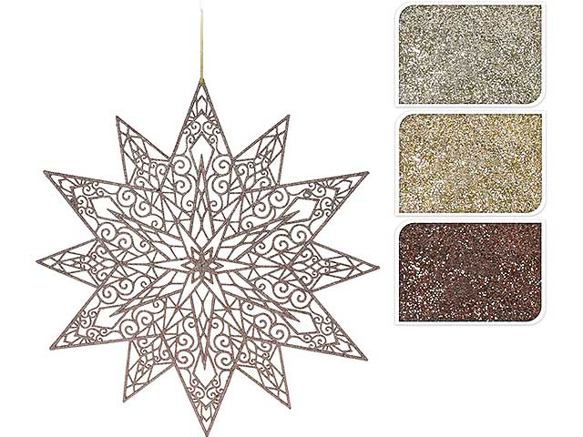 Pendente natalizio neve assortiti 50cm