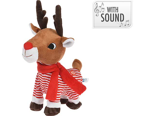 peluche musicale renna 33cm 315310180
