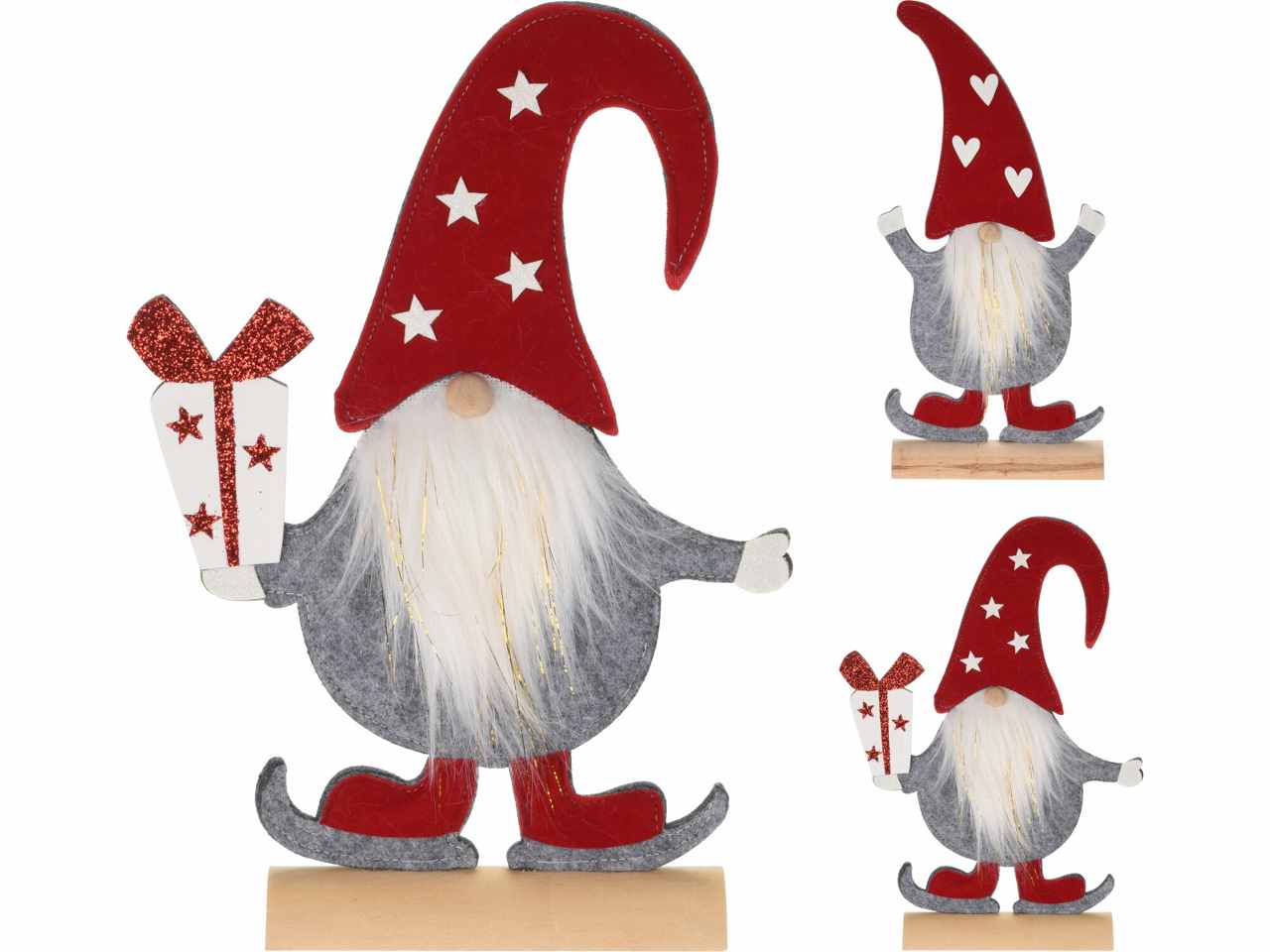 Babbo natale in feltro 33cm