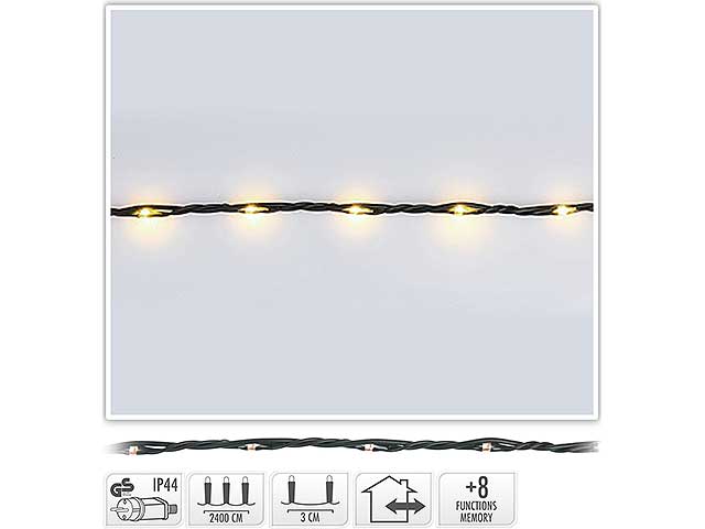 Catena luci cavo soft 800led bianco caldo uso esterno ax9620240
