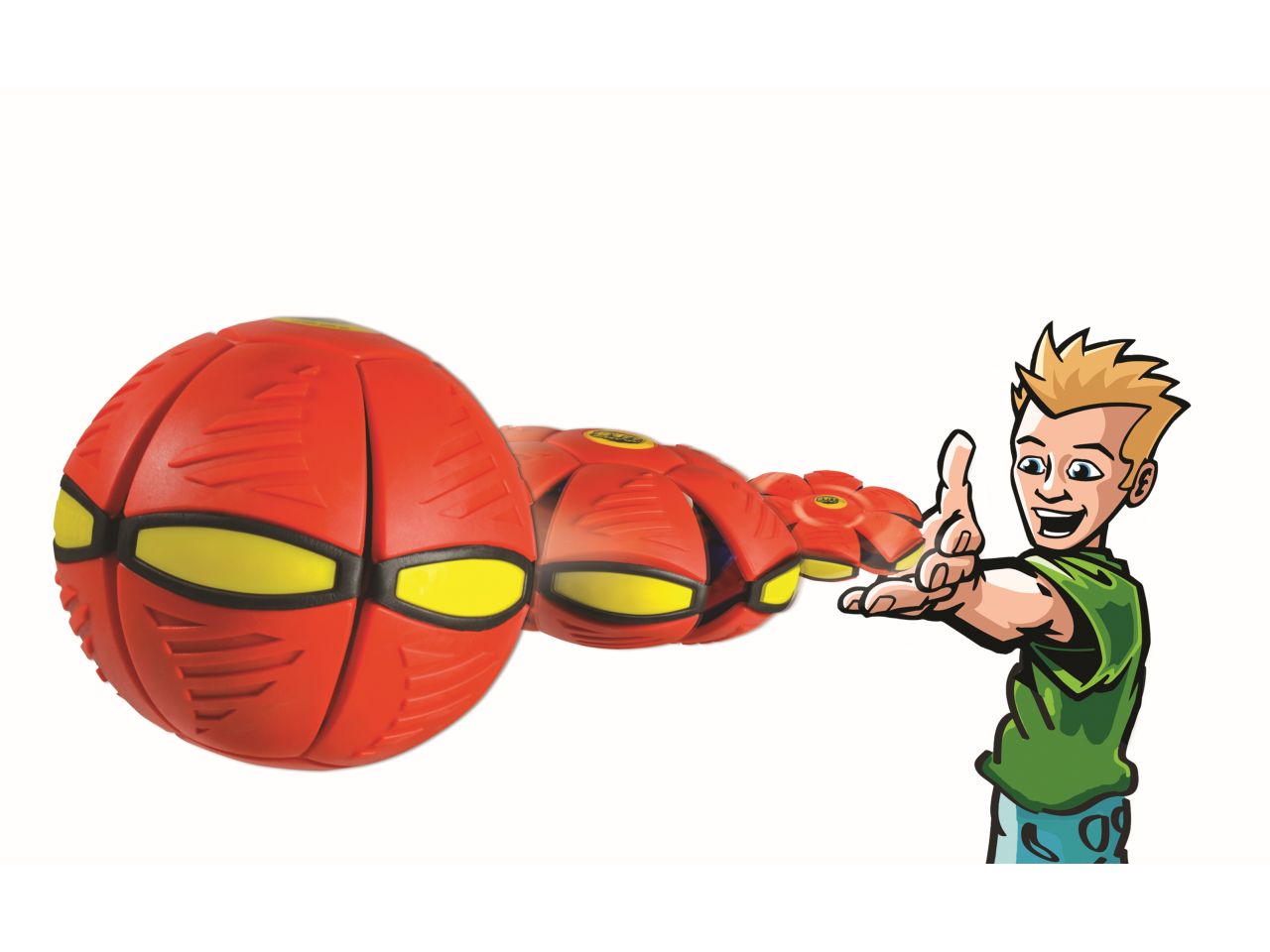 Goliath  phlat ball classic solid red - blue