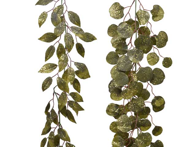 ghirlanda 150cm oro con glitter 220520