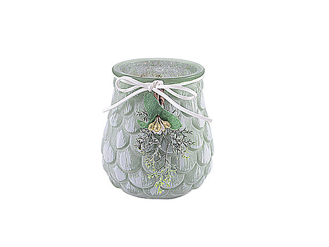 porta tea-light pigna vetro 10cm 645285