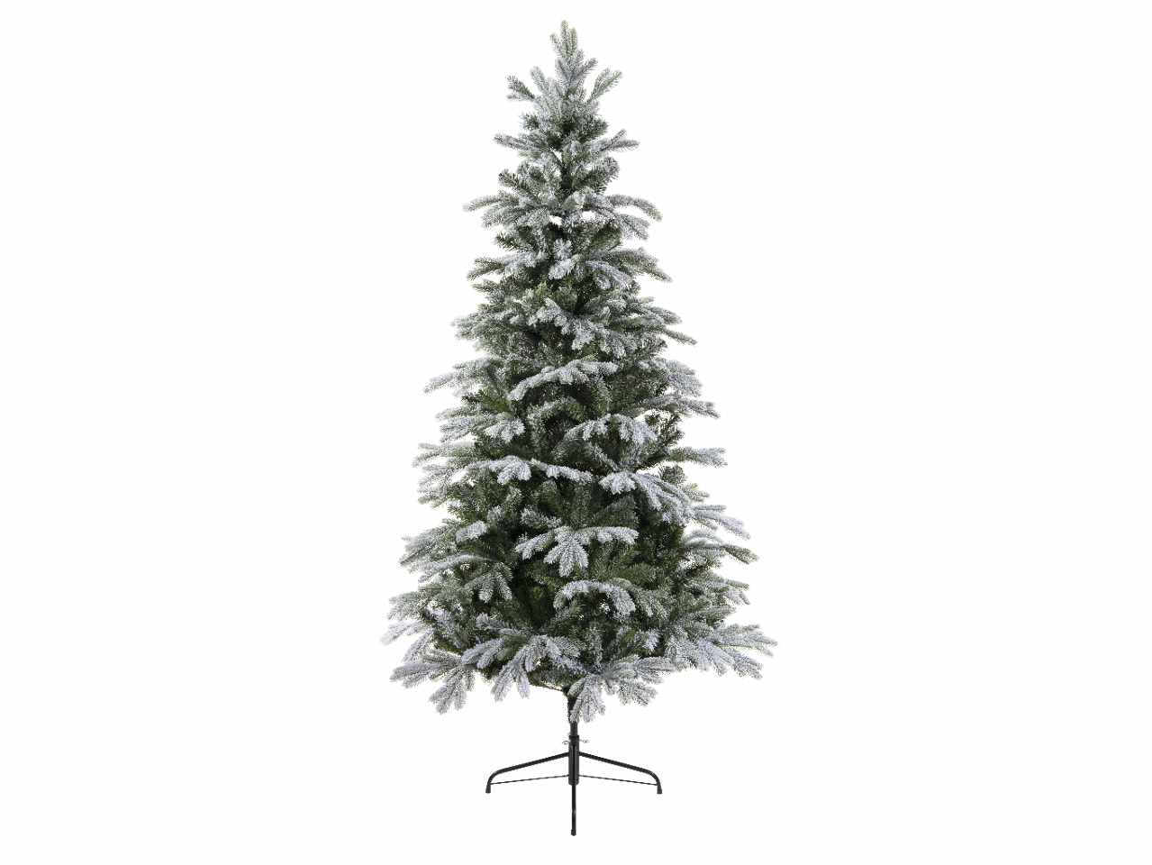 Sunndal albero di natale 210cm d.120cm verde/bianco