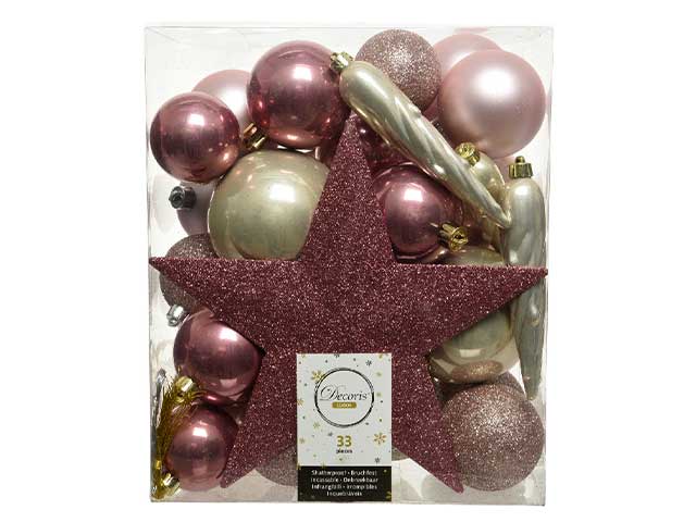 sfera assortiti 33pz rosa-color 20060