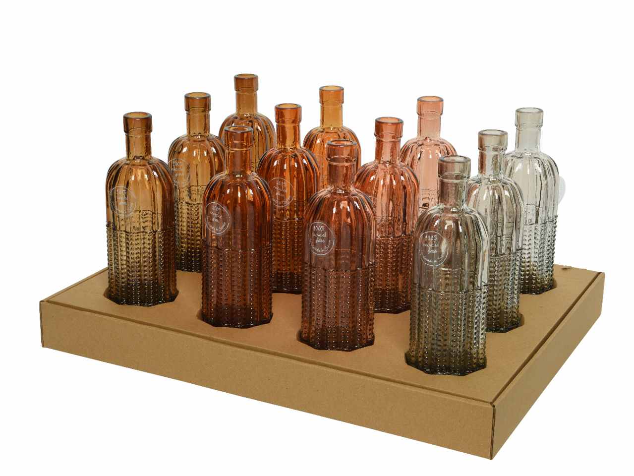 Vaso in vetro riciclato h.24cm 870208