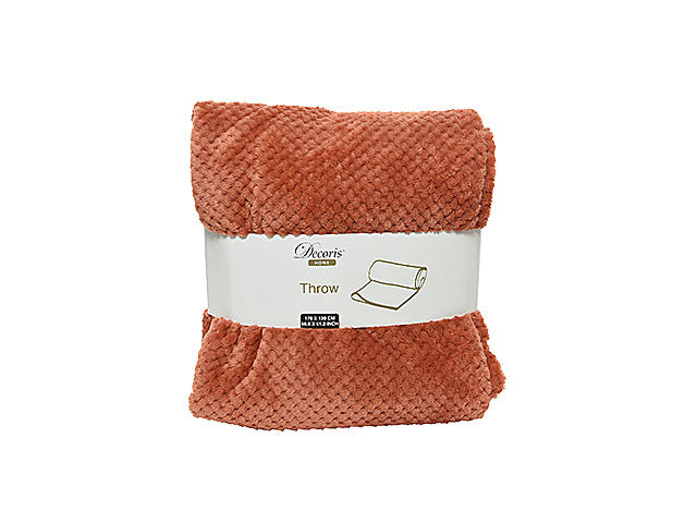 plaid 130x170cm arancio 613498