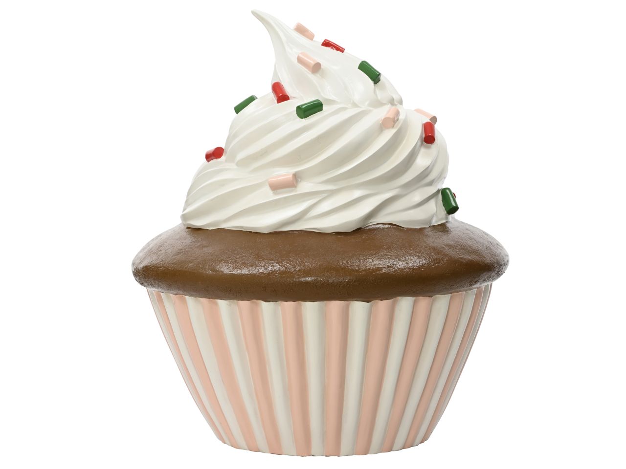 Cupcake in fibra di poliestere colore rosa misura alt.60cmd.53cm