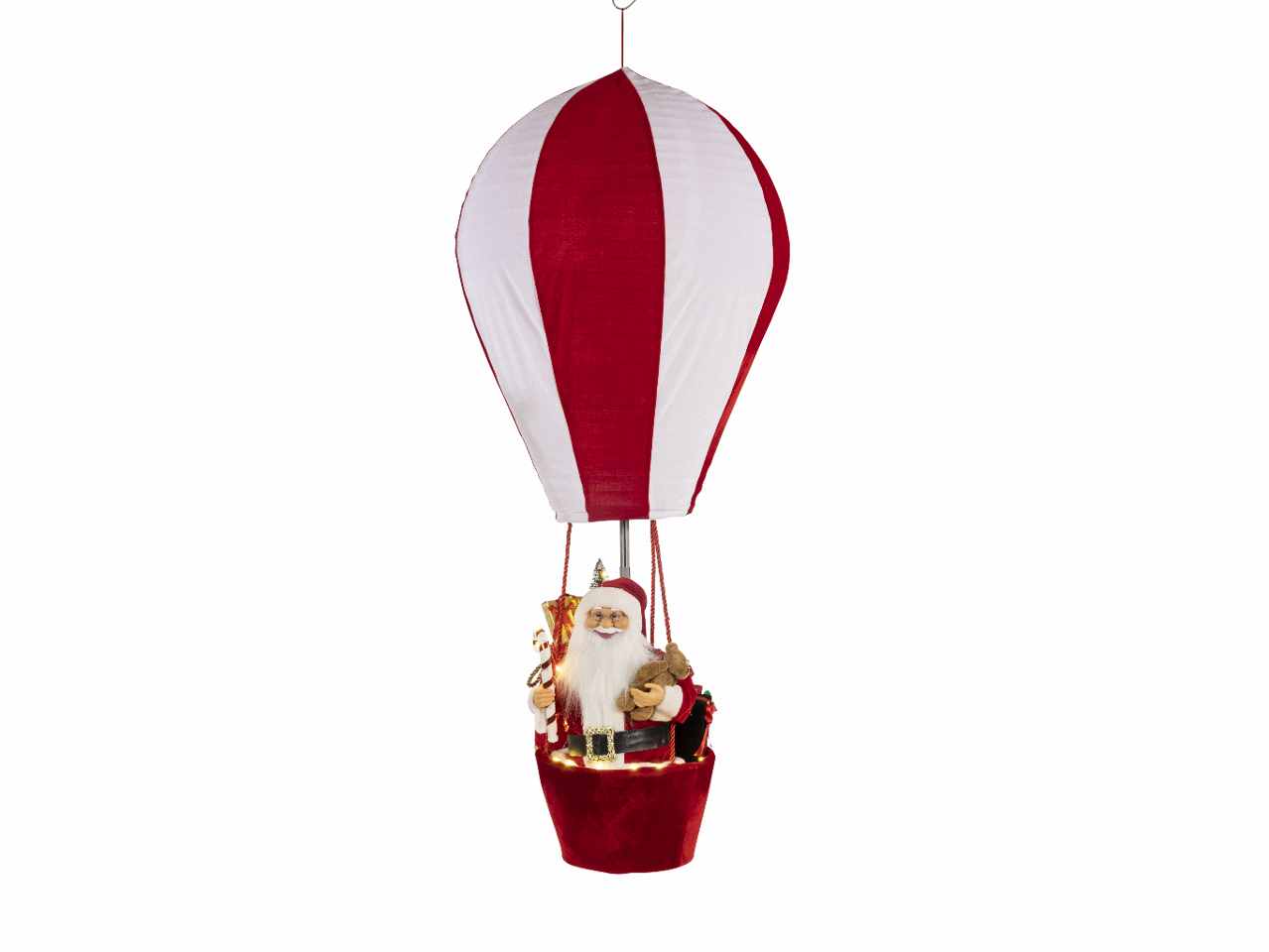 Babbo natale in poliestere 100x100x150cm rosso