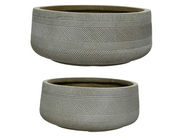 Fioriera in argilla taupe 802546