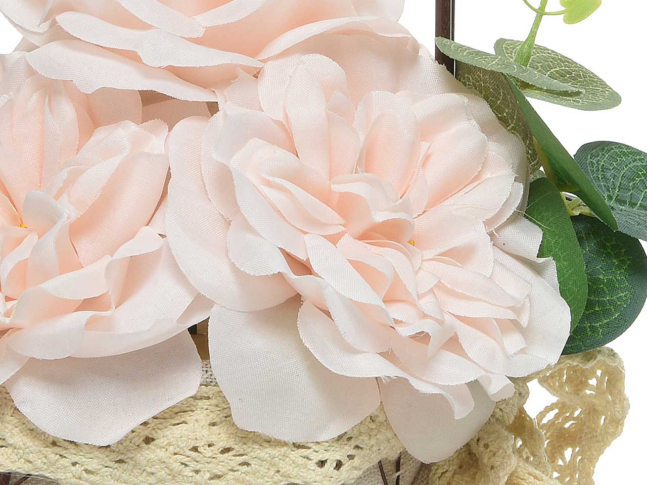 Rose con cesto h.24cm 804179