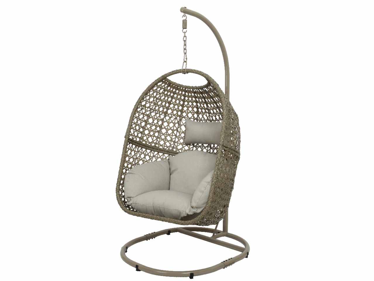 Sedia a uovo vimini d95xh195cm $