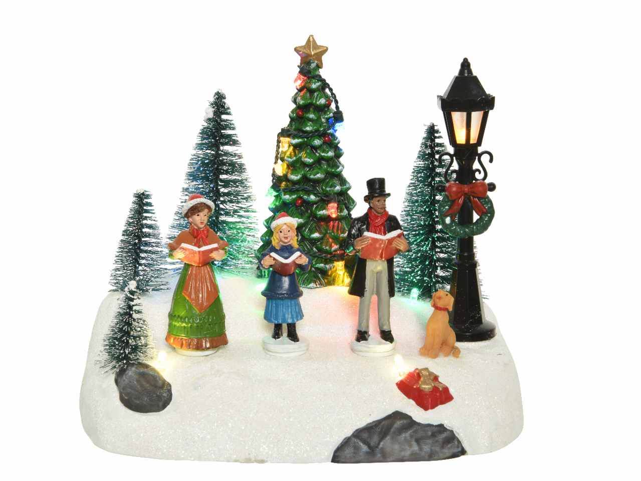 Giostrina 17,5x13,5x16cm con led uso interno e funzionamento a batteria