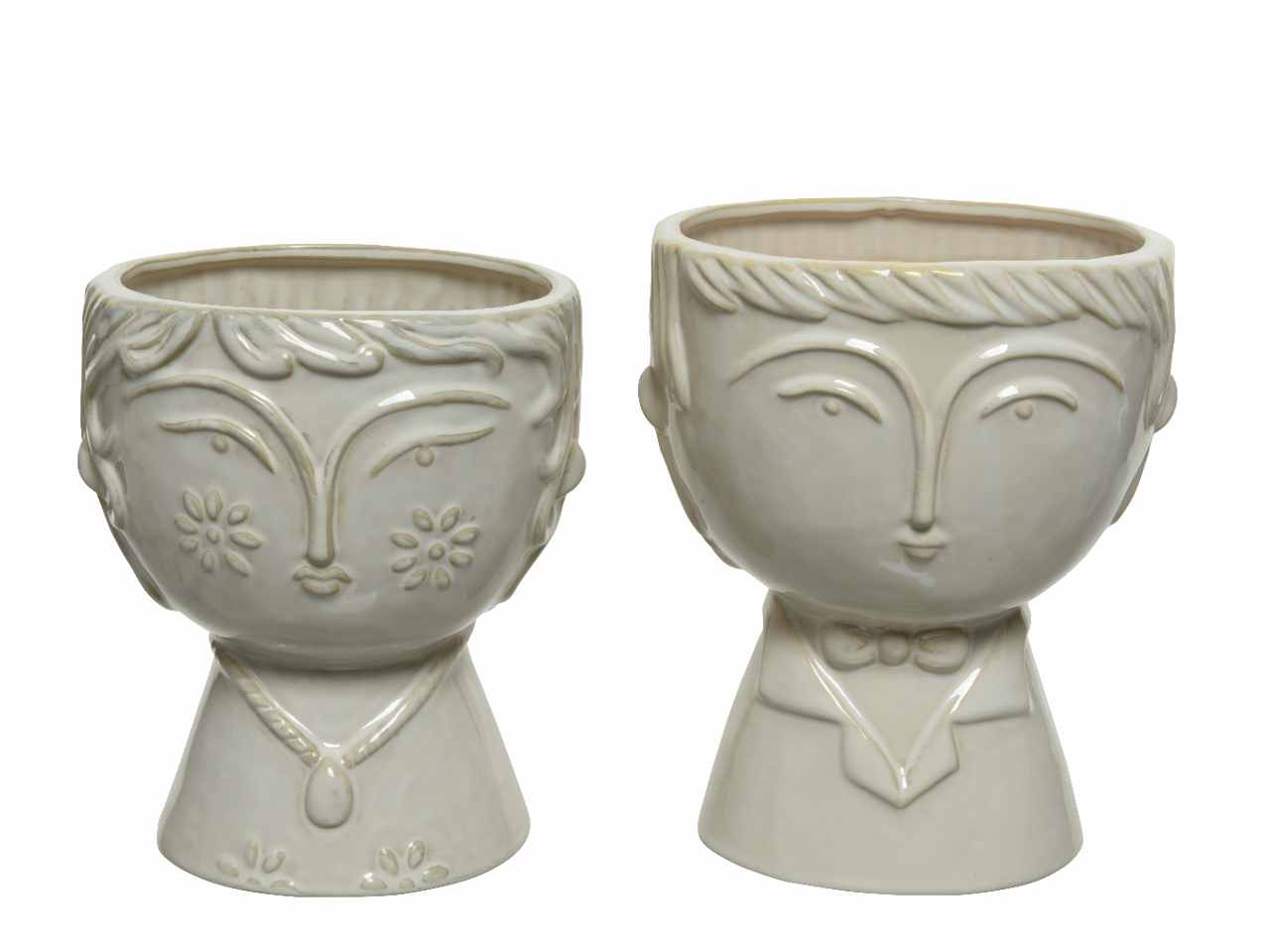 Vaso busto porcellana h.18cm 803732